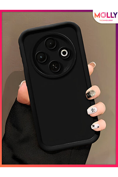 Molly Tecno SPARK 30C İçin Siyah Kenarları Kalın Pan Silikon Kılıf