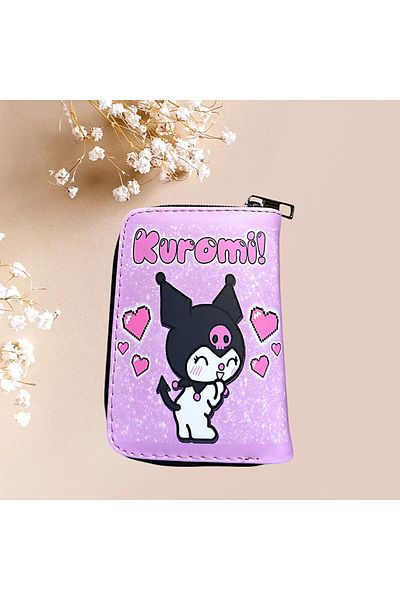 patriko tekstil Girl's Popular Character Coin and Card Holder Wallet