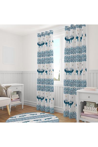 stellahomes Special Design Decorative Background Curtain 140X260 cm Single Wing