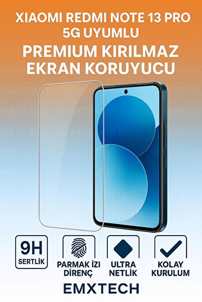 EMXTECH Red Mi Note 13 Pro 5g Premium Unbreakable Glass Screen Protector