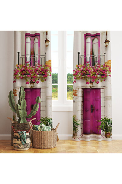 LadiesHome Artistic Figure Pattern Background Curtain – Stunning and Original Touch 140X260 cm Single Wing