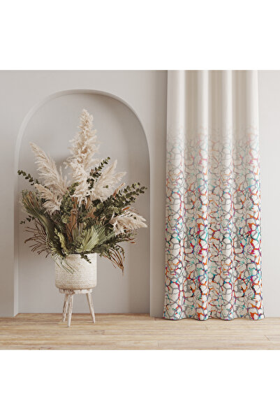 LadiesHome Canlı Renklerde Soyut Motifli Perde – Estetik & Dinamik Dokunuş 14...