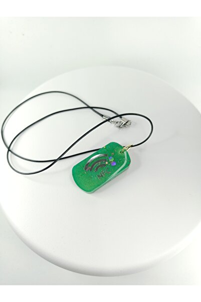 NEXOAKSESUAR NFC Özellikli Epoksi Kolye & Güvenlik – Çocuk, Yetişkin, Evcil Hayvan Uyumlu, Kişiye Özel