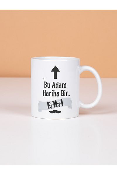 HobiShop Mug Cup Father's Day Design, Porcelain Mug, Gift Mug, Printed Mug Patterned Mug Cup