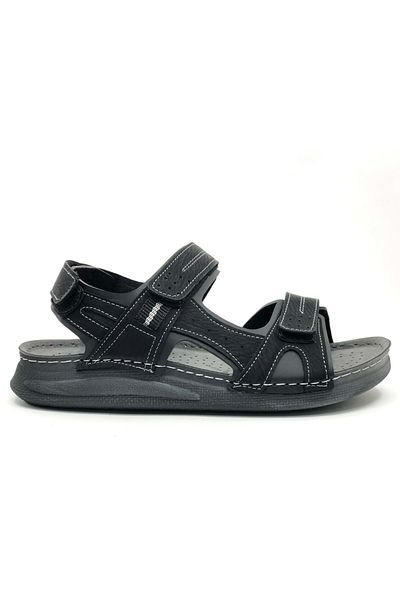 Kocamanlar Ayakkabı Bento 86-012 Dr.Tavsiyeli Orthopedic Men's Sandals Black
