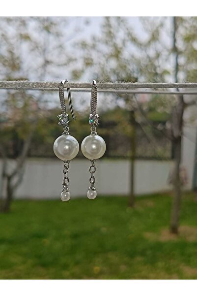 kayalaraksesuar İncili Sallantılı Küpe