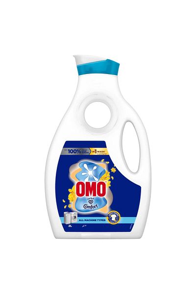 Omo Laundry Liquid Detergent, Touch of Comfort 2 Litres