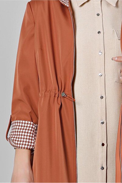 Alvina OMUZLARI VATKALI KAPÜŞONLU TRENCKOT 10696