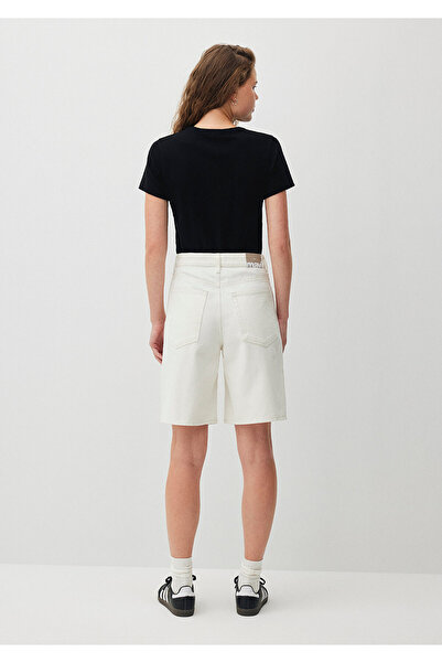 Mavi Melina All Blue Kırık Beyaz Jean Şort 1410144-87085