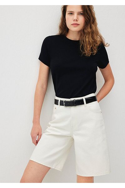 Mavi Melina All Blue Off-White Jean Shorts 1410144 -87085