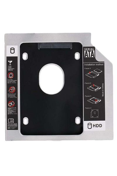 Generic طقم علبة SSD HDD باللونين الأبيض والأسود