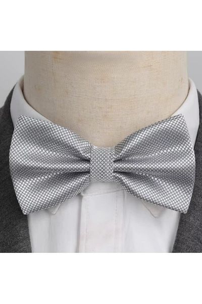 delis Men's bow tie, PP044, Gray