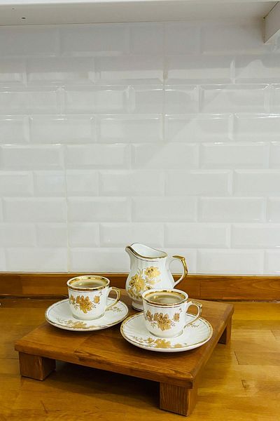 kitchen trend Justwood Tityos Cube Footed 30x30 Cm Wooden Square Cake Presentation Serving Plate