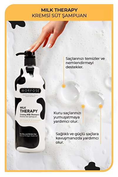 Morfose Milk Therapy Şampuan 1000 ml 3 Adet