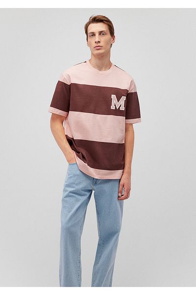 Mavi Μ εμπριμέ ριγέ μπλουζάκι Loose Fit / Loose Relaxed Fit 0612259 -71150