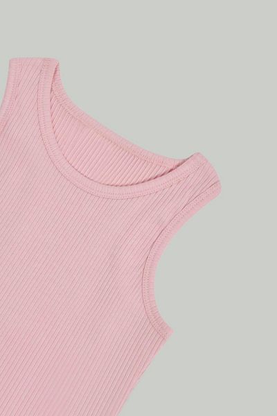 minojoy Strappy Corded Pink Girl's Undershirt