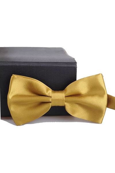 delis Men's bow tie, PP025, Mustard