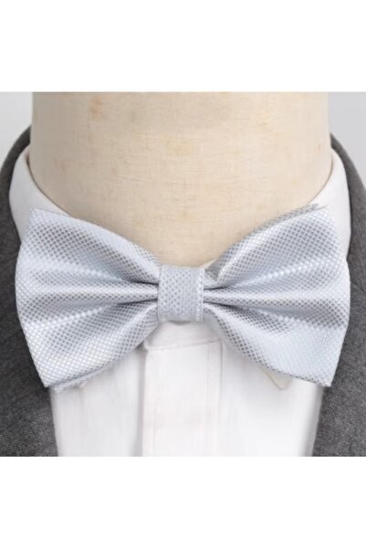 delis Men's bow tie, PP047, Silver