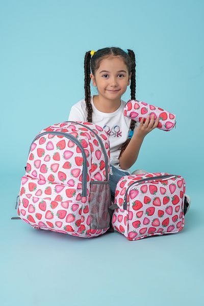 Cambridge Polo Club Strawberry Patterned 3-piece School Bag Set - plcan2079.340