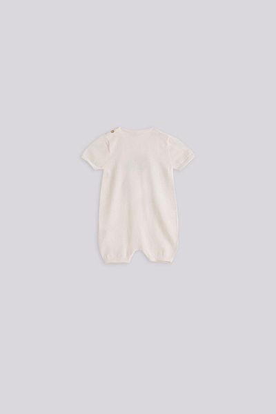 Layette Bg Store Baby Girl White Jumpsuit