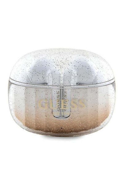 Guess Căști Bluetooth fără fir, fără fir, 5.3, TWS, USB-C, rezistente la praf IPX4, aurii
