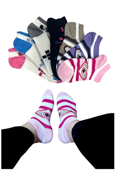 BYNDRSOCKS 7 Çift Kadın Patik Pamuklu Çorap