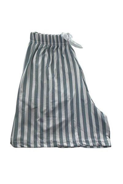 DoDe Flora Women's Thick White Striped Shorts Milan - 001