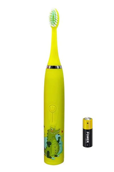 ABYZ Soft Electric Toothbrush A-11563 For Children 3, With Battery Included, Color Yellow ™