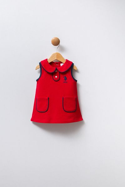 U.S. Polo Assn. U.S. Polo Assn. Baby Girl Red Dress