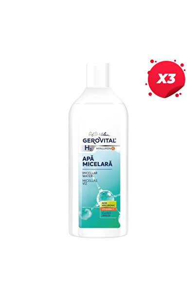 GEROVITAL X3-GEROVITAL APA MICELARA 400ML ACID HIALURON H3 VITAMINA C 4890