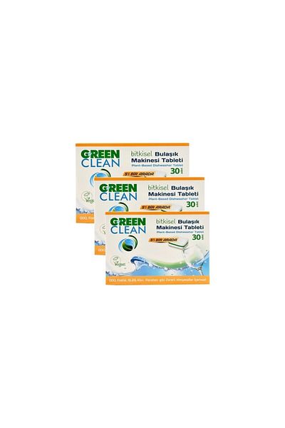 Green Clean Herbal Dishwasher Tablets 30 X 3 Pieces