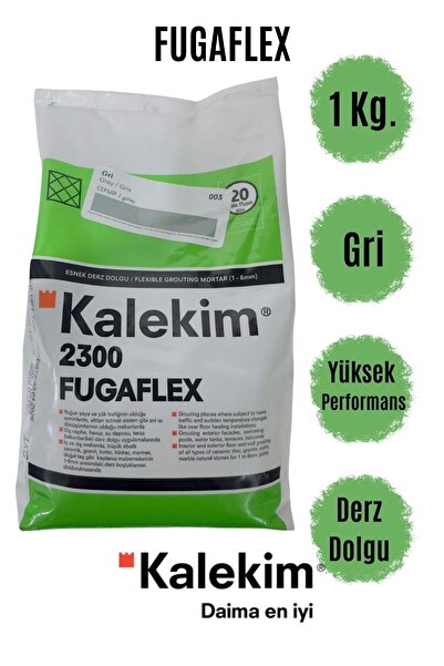 Kalekim 2300 Fuga Flex Esnek Yüksek Performanslı Derz Dolgu Gri