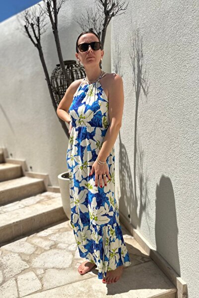 lady special Diana Strappy Viscose Long Dress