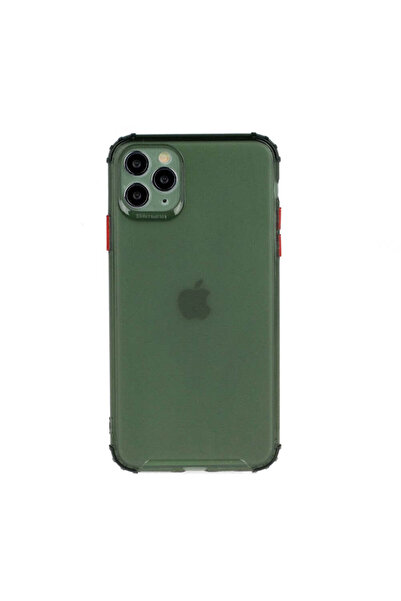 REDz Accessories Carcasă din silicon pentru iPhone 12 Mini, model Defender, rezistentă la căderi, cu protecție pentru cameră, TPU, verde
