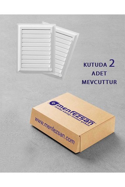 MENFEZSAN 48 X 48 Plastic Grille Bathroom Wc Ventilation Grille Superficial Movable Shutter