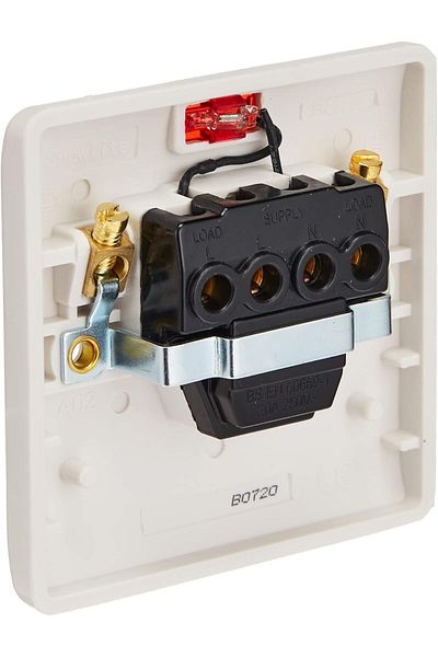 Generic 20A DP Switch with Neon Indicator – Heavy Duty Double Pole Electrical Wall Switch
