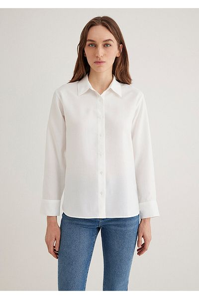 Mavi Ecru Shirt Loose Fit / Loose Relaxed Cut 1211002 -70057