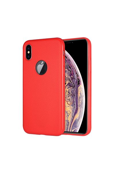 REDz Accessories Carcasă compatibilă cu iPhone XS Max, roșie, atracție magnetică, Sulada, seria Classic, material TPU