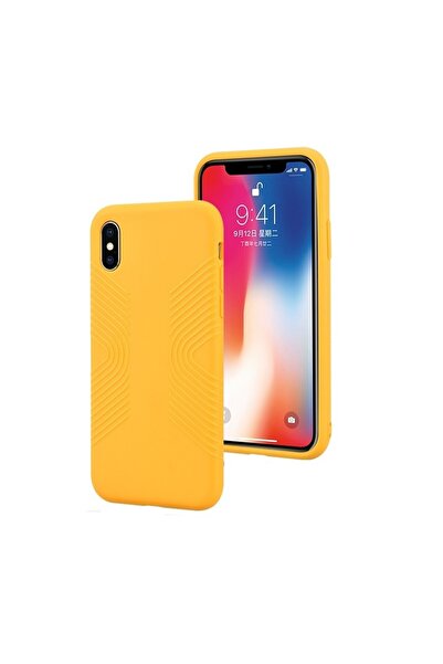 REDz Accessories Carcasă moale TPU, compatibilă cu iPhone XS Max, galbenă, mo...