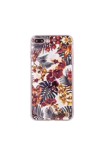 REDz Accessories Θήκη συμβατή με iPhone XS Max, με σχέδιο λουλουδιών, καφέ