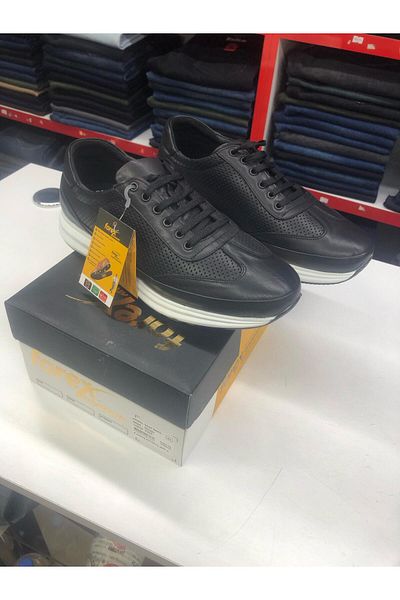 FOREX Dr. Recommended Genuine Leather Men's Casual Shoes Black