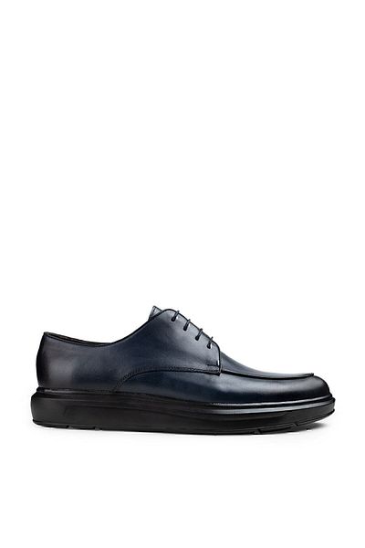 Deery Ανδρικά παπούτσια Casual Comfort από γνήσιο δέρμα μπλε
