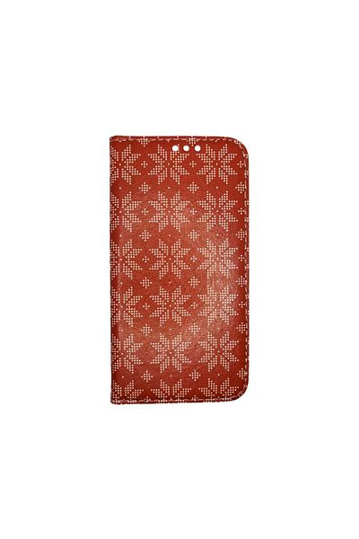REDz Accessories Husă tip flip book pentru iPhone SE 3 (2022) / SE 2, model stea de Crăciun, portofel