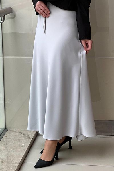 sentez giyim Sentez Luna Satin Flounce Skirt