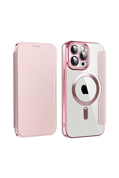 REDz Accessories Husă de card Magsafe, hibridă, aspect piele, pentru iPhone 1...