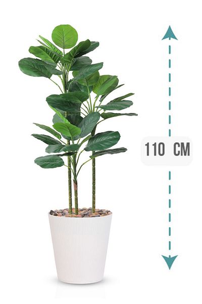 Generic Artificial Vius Umbellata Tree in a Plastic Cylinder Pot