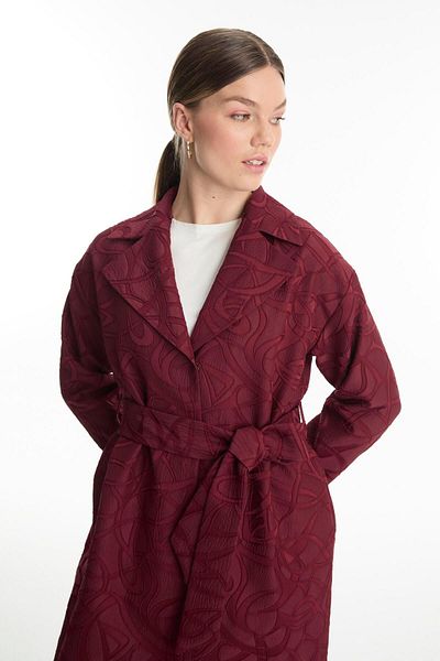 Zühre Brâu detaliat cu model roșu Claret Wear Out 13594