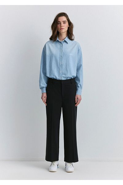 Mavi Wide Leg Black Trousers 1010947 -900
