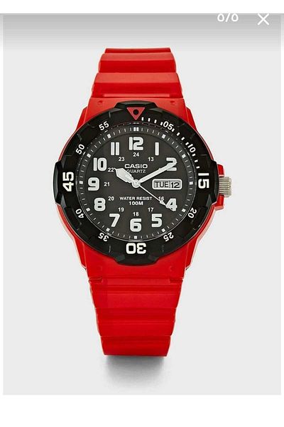 Casio Unisex Watch with Red Dial MRW-200HC-R5001