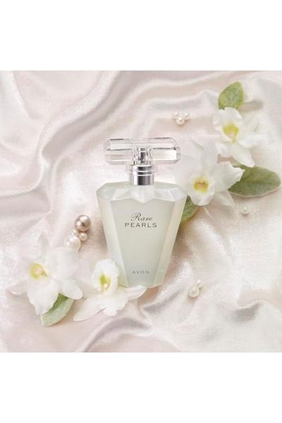 AVON Rare Pearls Eau de Parfum 50ml, Floral Blend with Pearlescent Flower and Magnolia, Timeless Sce